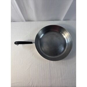 Vintage Revere Ware 12 Inch Skillet Copper Clad Bottom Stainless Steel Pan